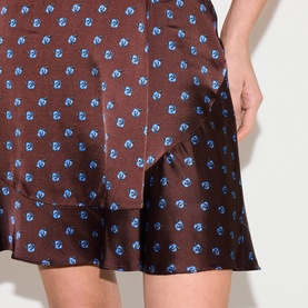 Geo Rose Mini Flared Skirt