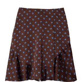 Geo Rose Mini Flared Skirt