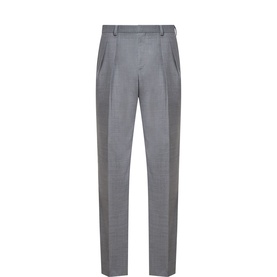 Double Pleat Wool Trousers
