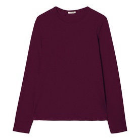 Solid Long-Sleeved Top
