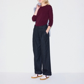 Solid Long-Sleeved Top