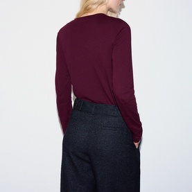 Solid Long-Sleeved Top