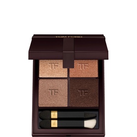 TOM FORD Runway Eye Colour Quad Cr&egrave;me eyeshadow palette with four warm bronze and brown shades, two applicator brushes included