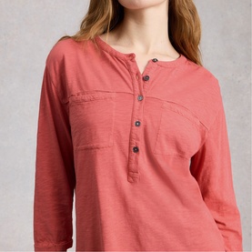 Beth Patch Pocket Top