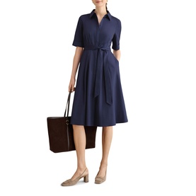 Brigitta Belted Shirt Dress