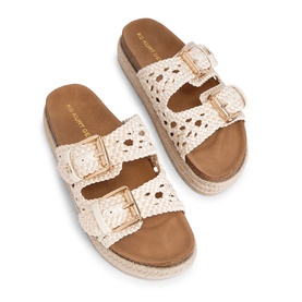 Raquel Woven Flatform Sandals