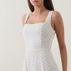 Dotted Flared Dress