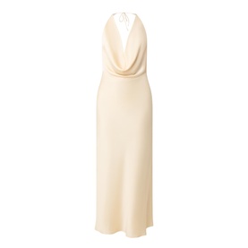 Draped Plunge Slip Dress