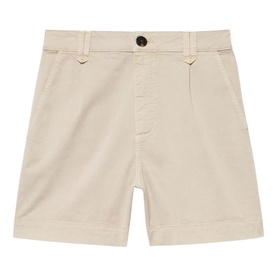 Pleated Chino Shorts