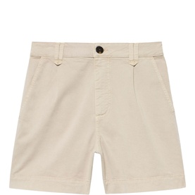 Pleated Chino Shorts
