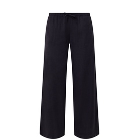 Resort Drawstring Flared Trousers