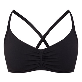 Sculpt Seamless Ruched Cross Back Sports Bra
