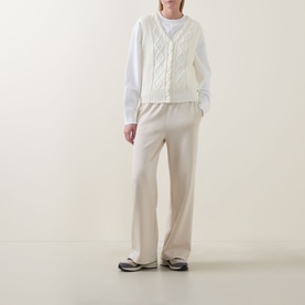Tatyana Cable-Knit Vest