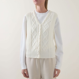 Tatyana Cable-Knit Vest