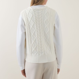 Tatyana Cable-Knit Vest