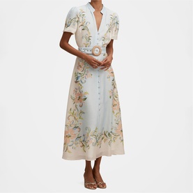 Briana Petite Printed Shirt Dress