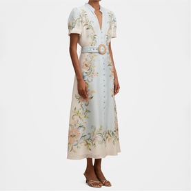 Briana Petite Printed Shirt Dress