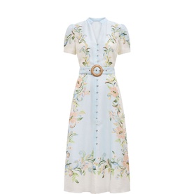 Briana Petite Printed Shirt Dress