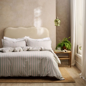 Calder Stripe Duvet Set Pink