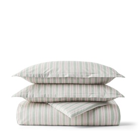 Calder Stripe Duvet Set Pink