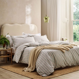 Calder Stripe Duvet Set Pink