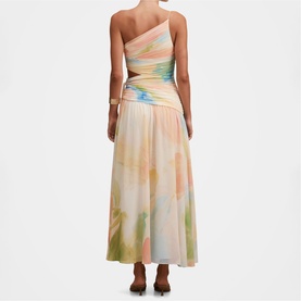 Connie Ruched Asymmetric Dress