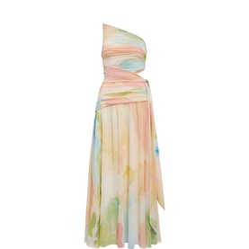 Connie Ruched Asymmetric Dress