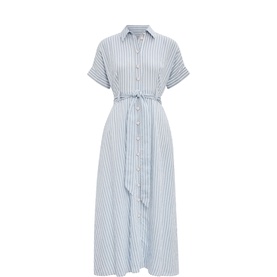 Emma Petite Stripe Shirt Dress