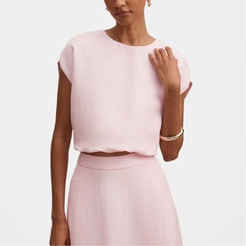 Georgina Petite Bubble Hem Top