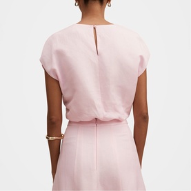Georgina Petite Bubble Hem Top