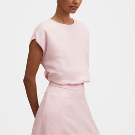 Georgina Petite Bubble Hem Top