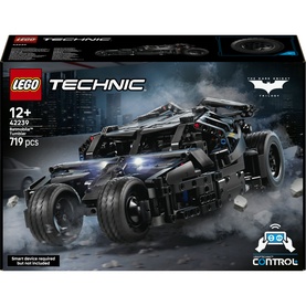 Lego Technic Batmobile&trade; Tumbler set, 719-piece construction toy, dark armoured vehicle design with large wheels, app-controlled