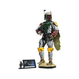 LEGO Star Wars Boba Fett buildable figure in multi-coloured armour, with mini figure and display stand included