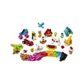 Lego Classic Creative Colourful Bricks Set, 820-piece multi-coloured build including animals, vehicles, and houses