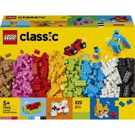 Lego Classic Creative Colourful Bricks Set, 820-piece multicolour building brick toy for ages 5+, with box shown