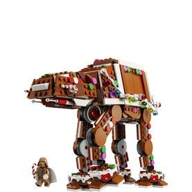 Lego Star Wars Gingerbread AT-AT Walker Christmas Building Set, 697-piece brick-built walker decorated with sweets, with minifigure