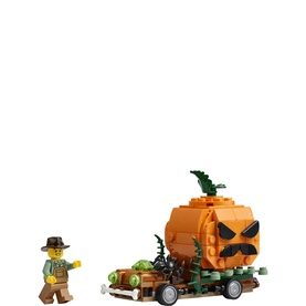 Jack-O&rsquo;-Lantern Pickup Truck Halloween Building Set