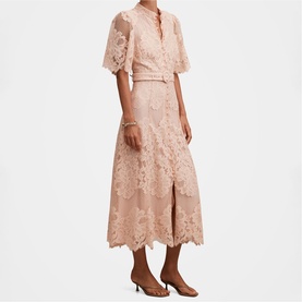 Liberty Floral Lace Shirt Dress