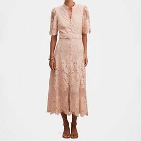 Liberty Floral Lace Shirt Dress