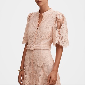 Liberty Floral Lace Shirt Dress