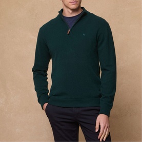 Lunnaigh Lambswool Quarter-Zip Sweater