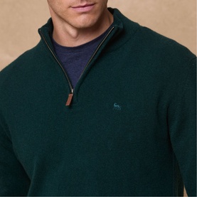 Lunnaigh Lambswool Quarter-Zip Sweater