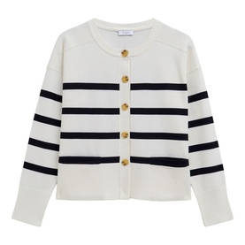 Megan Striped Cardigan