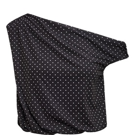 Mila Dotted Drape Top