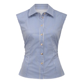 Nova Ruched Striped Shirt