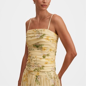 Palmer Gathered Floral Top