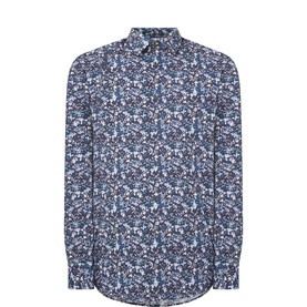 Floral Print Single-Cuff Shirt