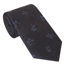 Tonal Floral Silk Tie