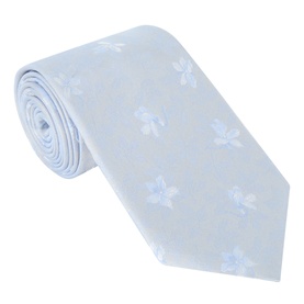 Tonal Floral Silk Tie