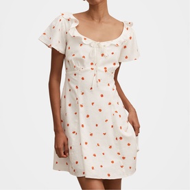 Riley Petite Heart Ruffle Mini Dress